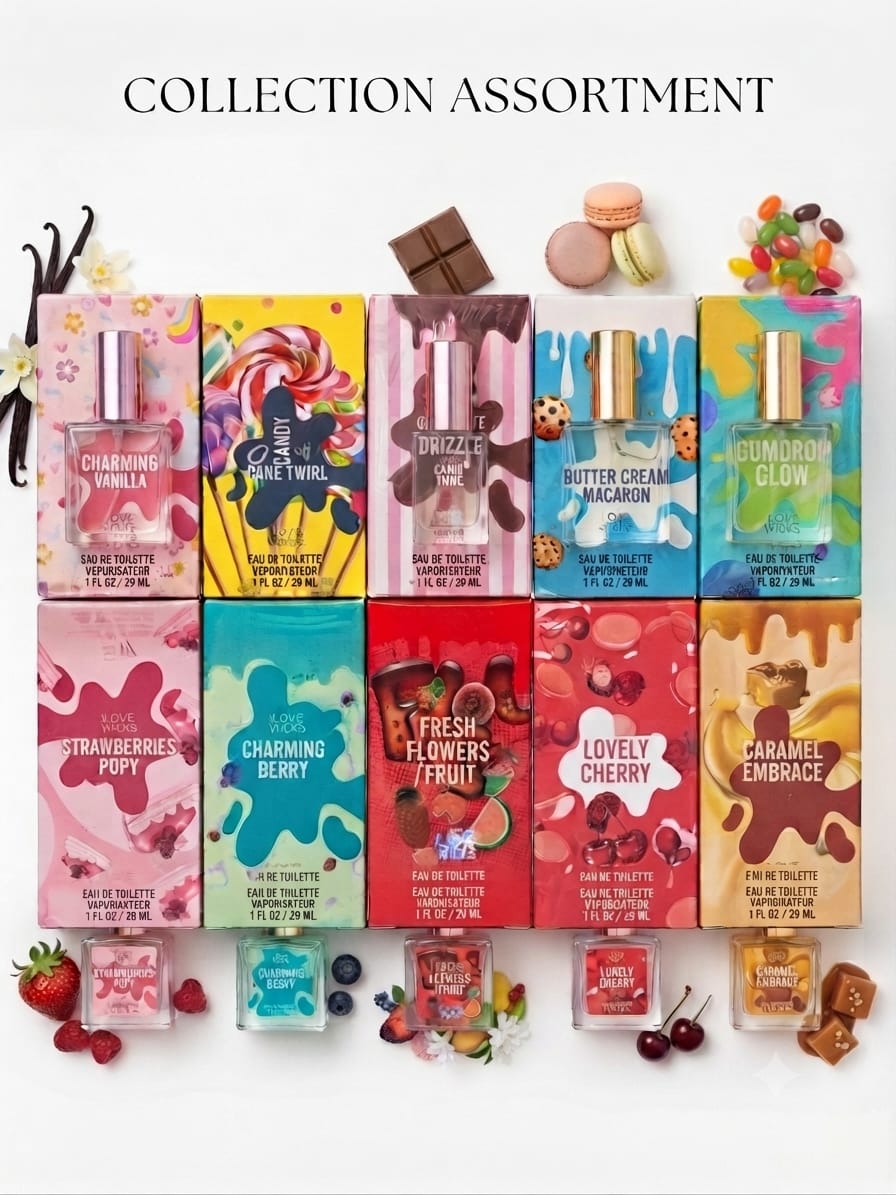 Candy Glow Kids’ Perfume Collection – 10 Sweet Scents (50ml) - Image 2
